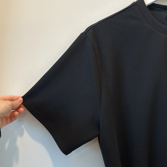 Abercrombie & Fitch Ruched Knit Mini Dress Crew Short Sleeve Tee Bodycon Small - Picture 11 of 16